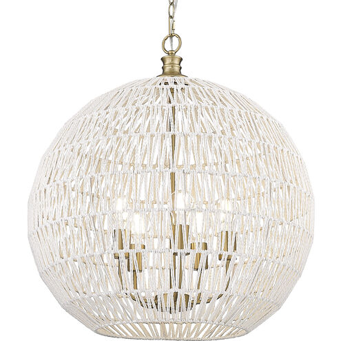 Florence 5 Light 24.88 inch Brushed Champagne Bronze Pendant Ceiling Light